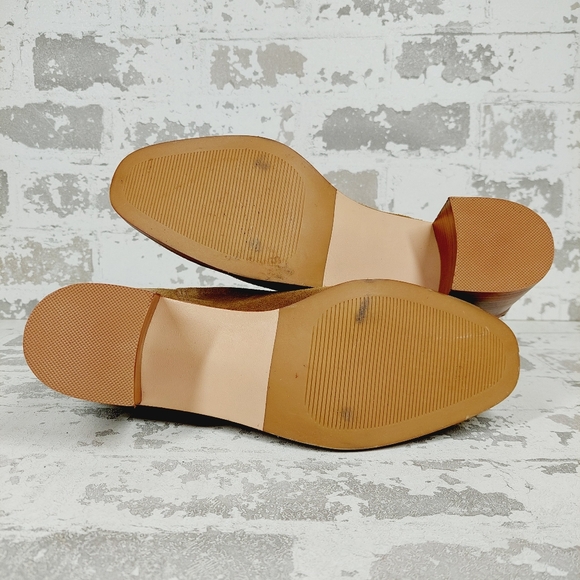 New Steve Madden Rhiannon Tan Suede Block Heel Ankle Boots O735 - Picture 8 of 11